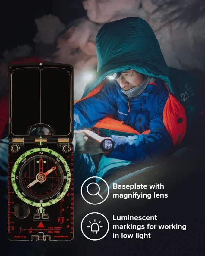 Boussole à miroir Suunto MC-2 G – boussole à miroir professionnelle