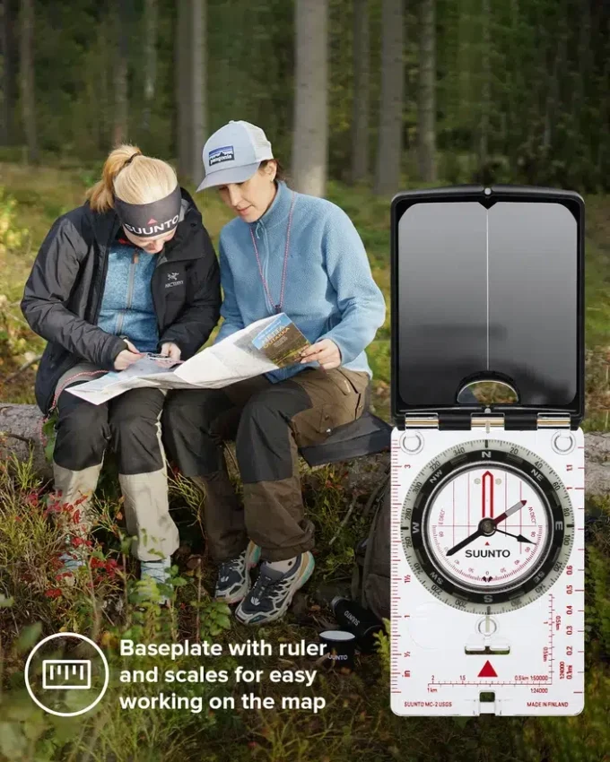 Boussole à miroir Suunto MC-2 NH USGS pour les aventures en montagne