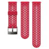 Bracelet d&rsquo;accessoire en silicone rouge respirant 24 mm