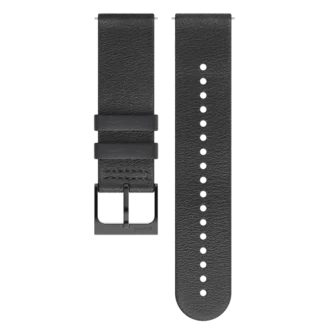 Bracelet en cuir Suunto 22 mm Urban 6, All Black, taille M