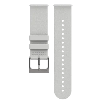 Bracelet en cuir Suunto 22 mm Urban 6, blanc bouleau, M