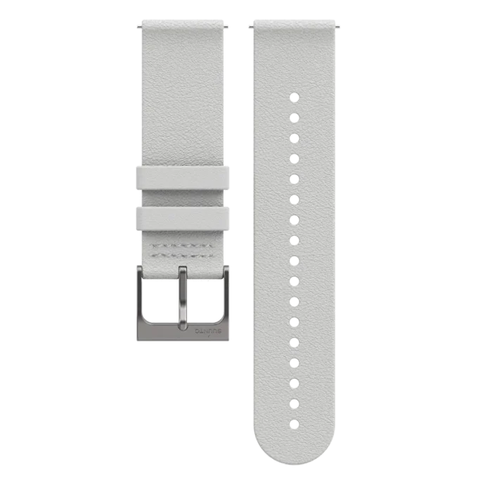 Bracelet en cuir Suunto 22 mm Urban 6, blanc bouleau, M