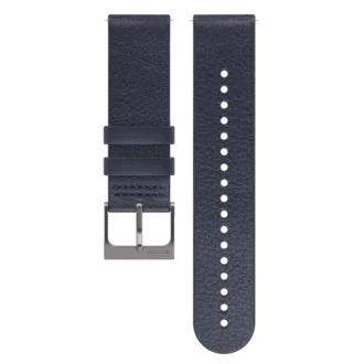 Bracelet en cuir Suunto 22 mm Urban 6 bleu granit, taille M