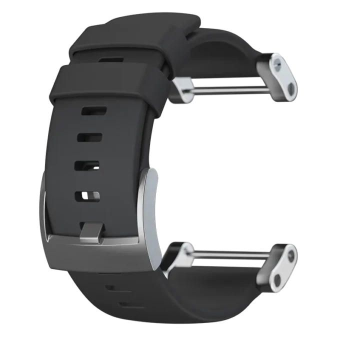 Bracelet en silicone plat noir Suunto Core – bracelet pour les modèles Core
