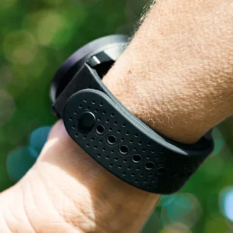 Bracelet en silicone Suunto 22 mm Athletic 1, All Black, tailles S et M