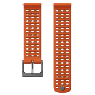 Bracelet en silicone Suunto 22 mm Athletic 9, orange canyon, tailles S+M