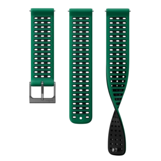 Bracelet en silicone Suunto 22 mm Athletic 9 vert sapin S+M