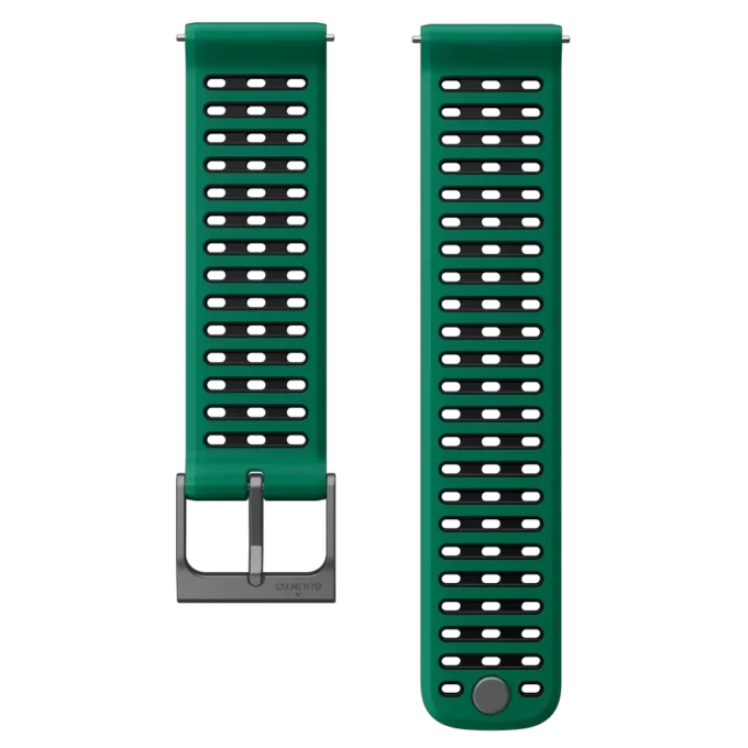 Bracelet en silicone Suunto 22 mm Athletic 9 vert sapin S+M