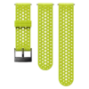 Bracelet en silicone Suunto 24 mm couleur citron vert pour les entraînements intensifs