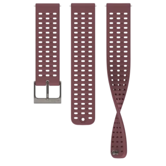 Bracelet en silicone Suunto Athletic 2 de 22 mm, rubis foncé, tailles S+M