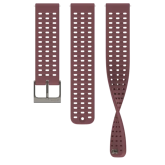 Bracelet en silicone Suunto Athletic 2 de 22 mm, rubis foncé, tailles S+M