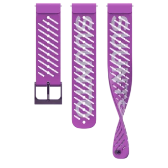 Bracelet en silicone Suunto Athletic 5 22 mm, violet orchidée, tailles S+M