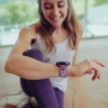 Bracelet en silicone Suunto Athletic 5 22 mm, violet orchidée, tailles S+M