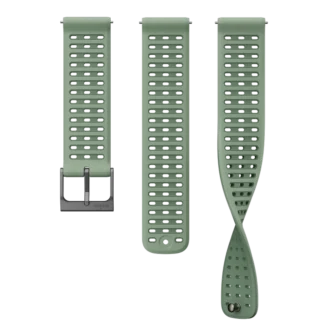 Bracelet en silicone Suunto Athletic 9 22 mm vert sauge S+M