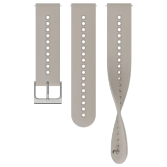 Bracelet en silicone Suunto Urban 4 de 22 mm, gris sable, tailles S et M