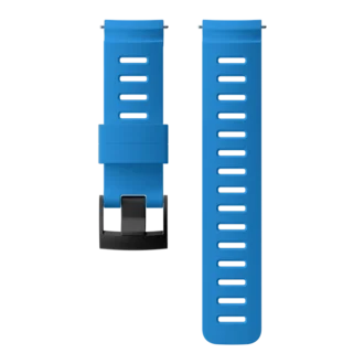 Bracelet Suunto en silicone bleu de 24 mm conçu pour la plongée