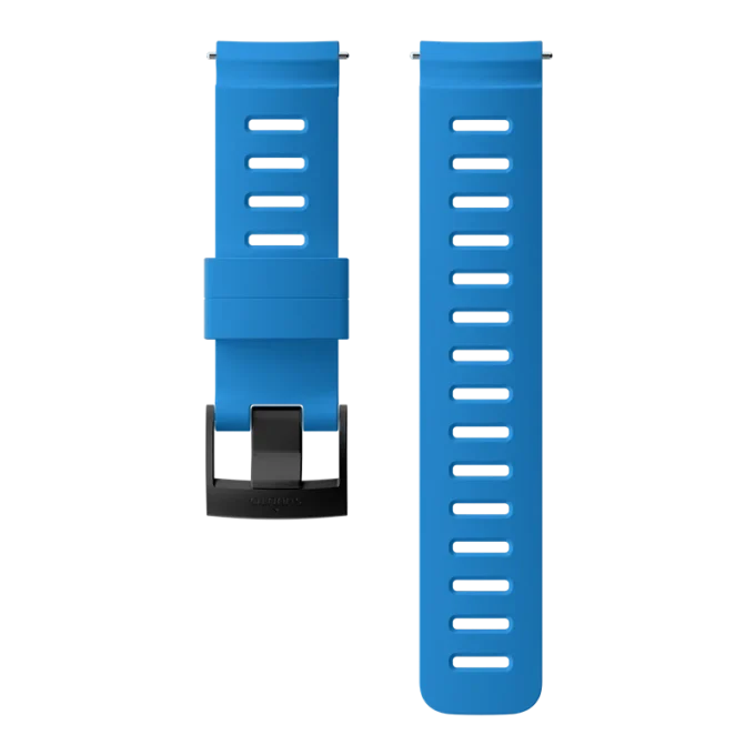 Bracelet Suunto en silicone bleu de 24 mm conçu pour la plongée
