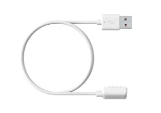 Câble USB magnétique blanc – rechargez et mettez à jour votre montre Suunto