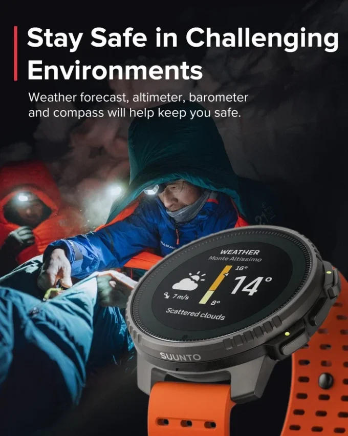 Montre d’aventure Suunto Vertical Titanium Solar Canyon Montre d’aventure Suunto Vertical Titanium Solar Canyon