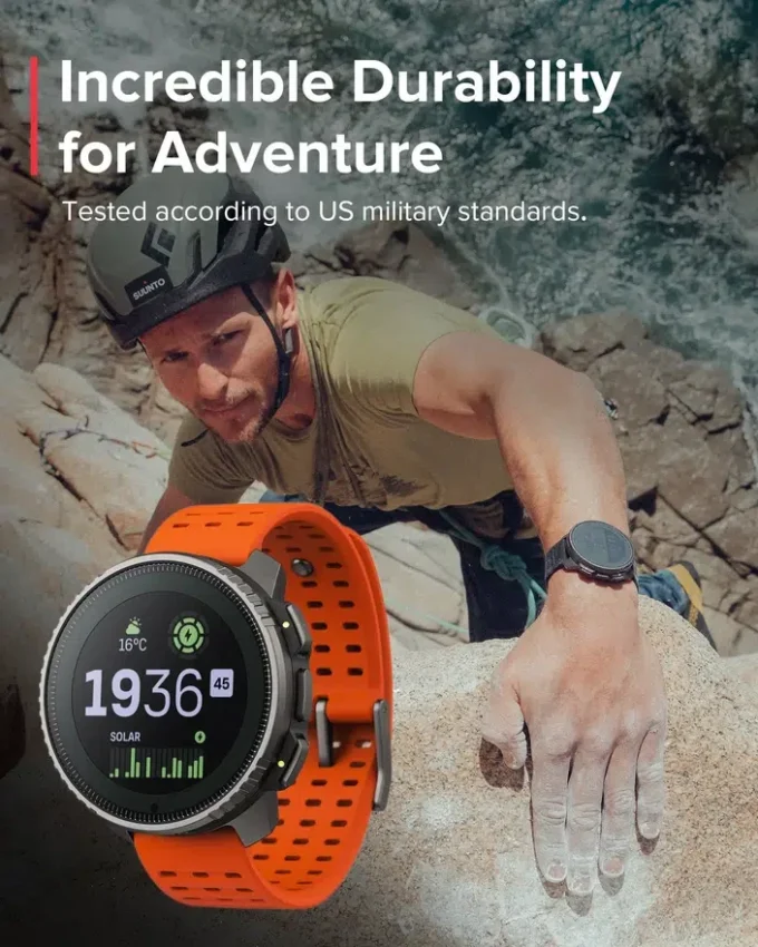 Montre d’aventure Suunto Vertical Titanium Solar Canyon Montre d’aventure Suunto Vertical Titanium Solar Canyon