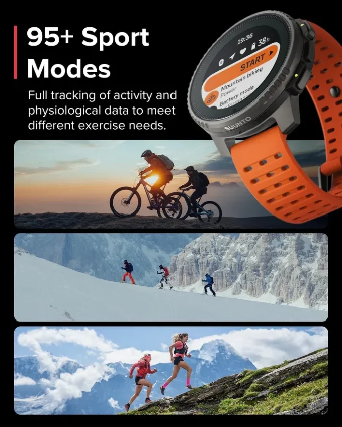 Montre d’aventure Suunto Vertical Titanium Solar Canyon Montre d’aventure Suunto Vertical Titanium Solar Canyon