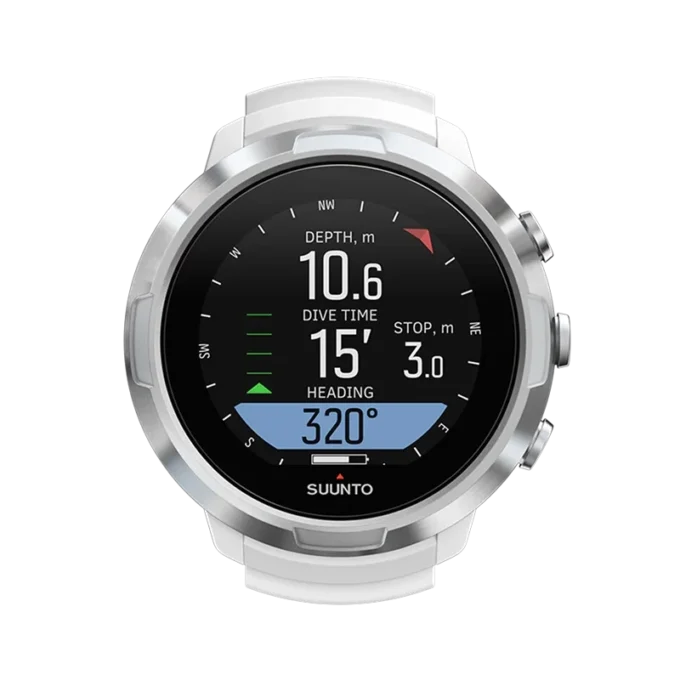 Ordinateur de plongée Suunto D5 blanc pour débutants et plongeurs récréatifs Ordinateur de plongée Suunto D5 blanc pour débutants et plongeurs récréatifs