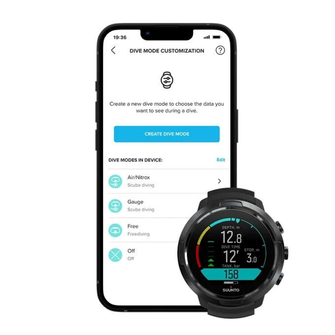 Ordinateur de plongée Suunto D5 Black Lime pour débutants