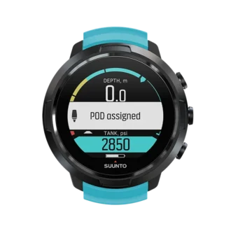 Ordinateur de plongée Suunto D5 bleu Aqua pour débutants
