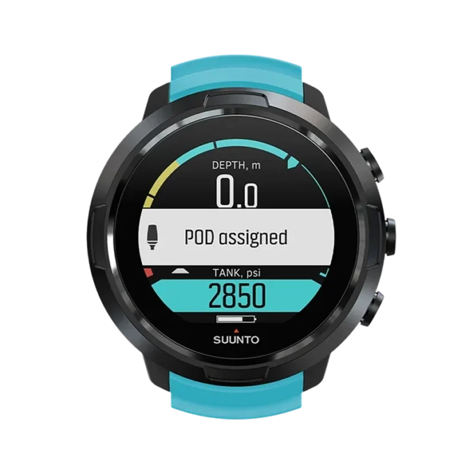 Ordinateur de plongée Suunto D5 bleu Aqua pour débutants