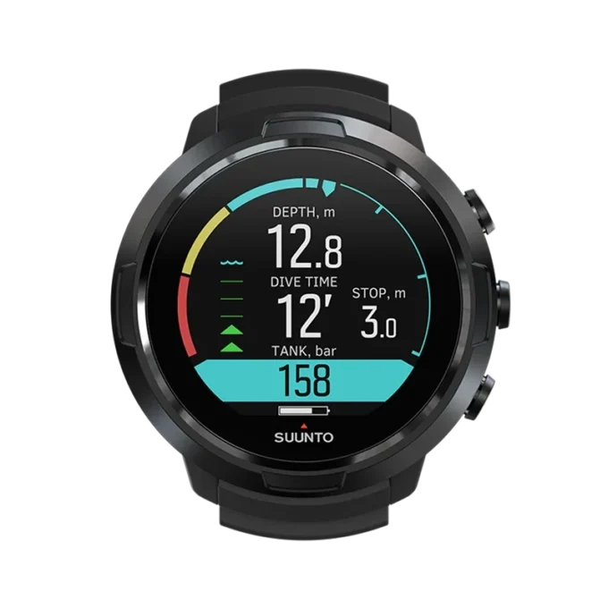 Ordinateur de plongée Suunto D5 entièrement noir avec écran couleur et Ordinateur de plongée Suunto D5 entièrement noir avec écran couleur et