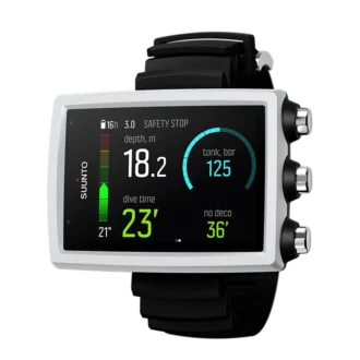 Ordinateur de plongée Suunto EON Core blanc avec écran couleur et grands chiffres