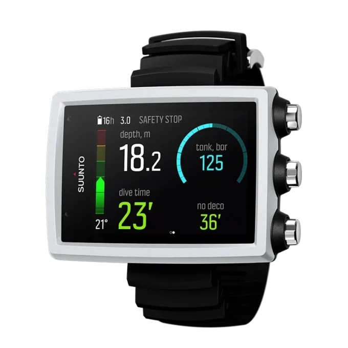 Ordinateur de plongée Suunto EON Core blanc avec écran couleur et grands chiffres Ordinateur de plongée Suunto EON Core blanc avec écran couleur et grands chiffres