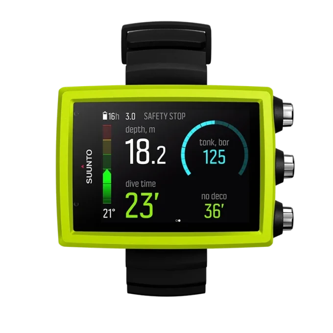 Ordinateur de plongée Suunto EON Core couleur lime avec écran couleur et grands chiffres Ordinateur de plongée Suunto EON Core couleur lime avec écran couleur et grands chiffres