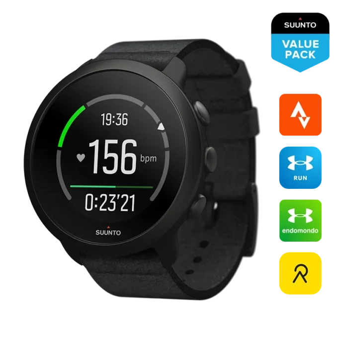 Suunto 3 All Black – montre de sport compacte pour la santé et le bien-être