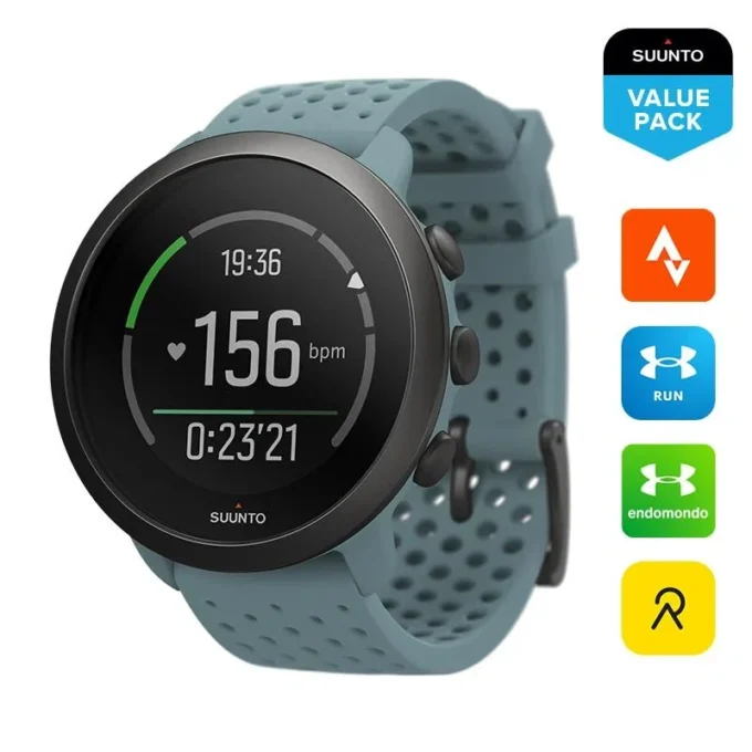 Suunto 3 gris mousse – montre de sport compacte pour la santé et le bien-être