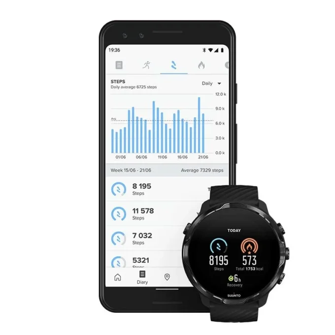 Suunto 7 noire – montre connectée offrant une expérience sportive polyvalente Suunto 7 noire – montre connectée offrant une expérience sportive polyvalente