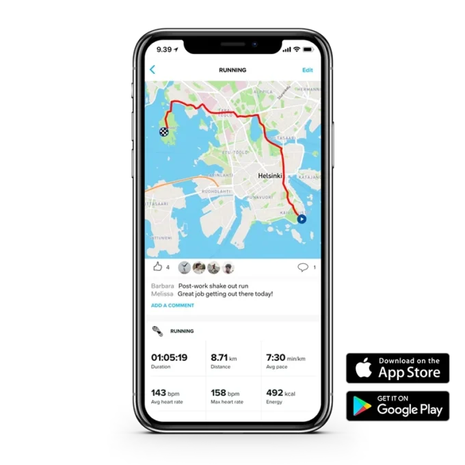 Suunto 9 All Black – montre de sport GPS avec une grande autonomie Suunto 9 All Black – montre de sport GPS avec une grande autonomie