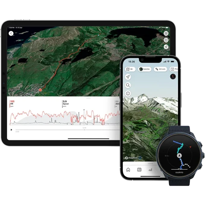 Suunto 9 Baro Granite Blue Titanium – montre GPS d&rsquo;ultra-endurance