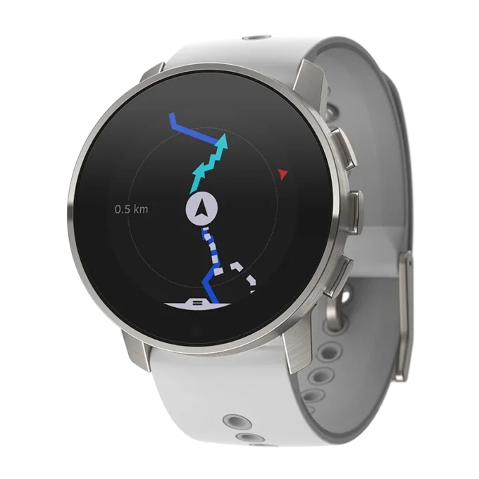 Suunto 9 Peak Birch White Titanium – montre de sport GPS ultra-fine, compacte et robuste
