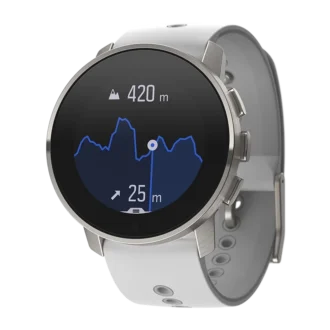 Suunto 9 Peak Birch White Titanium – montre de sport GPS ultra-fine, compacte et robuste