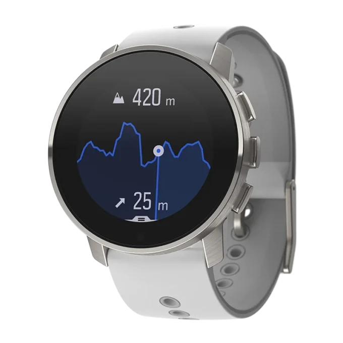 Suunto 9 Peak Birch White Titanium – montre de sport GPS ultra-fine, compacte et robuste