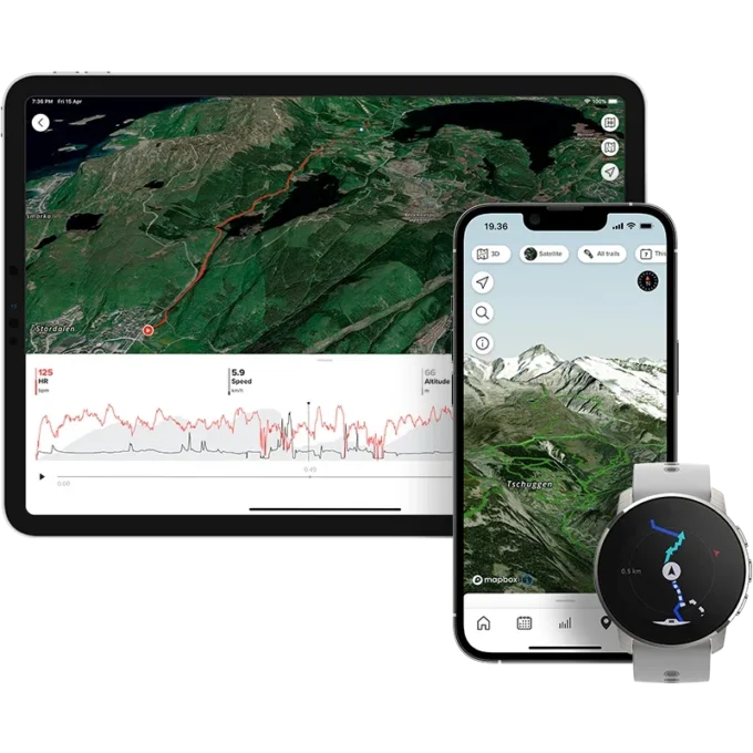 Suunto 9 Peak Birch White Titanium – montre de sport GPS ultra-fine, compacte et robuste