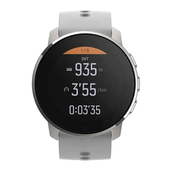 Suunto 9 Peak Birch White Titanium – montre de sport GPS ultra-fine, compacte et robuste
