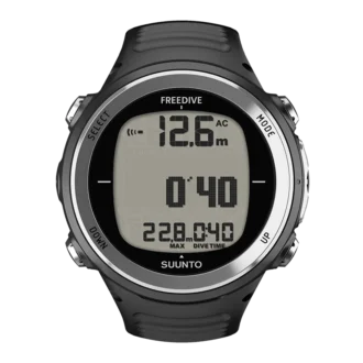 Suunto d4f black – ordinateur de plongée en apnée léger et dédié