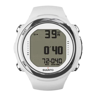 Suunto D4i Novo blanc – un ordinateur de plongée léger et compact