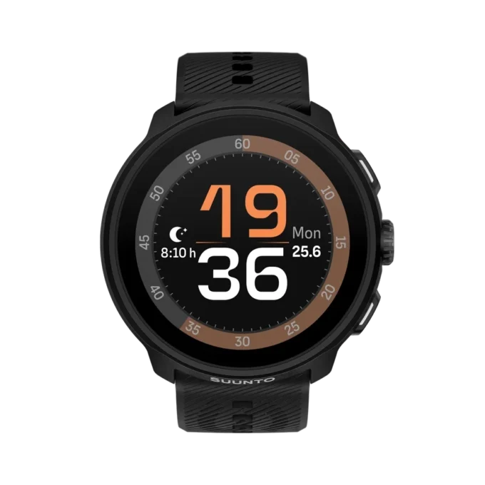 Suunto Run All Black avec bracelet en silicone