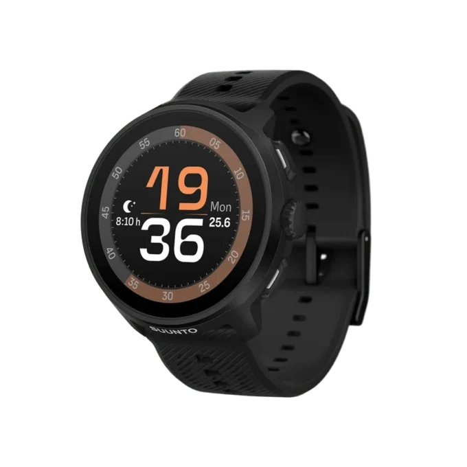 Suunto Run All Black avec bracelet en silicone