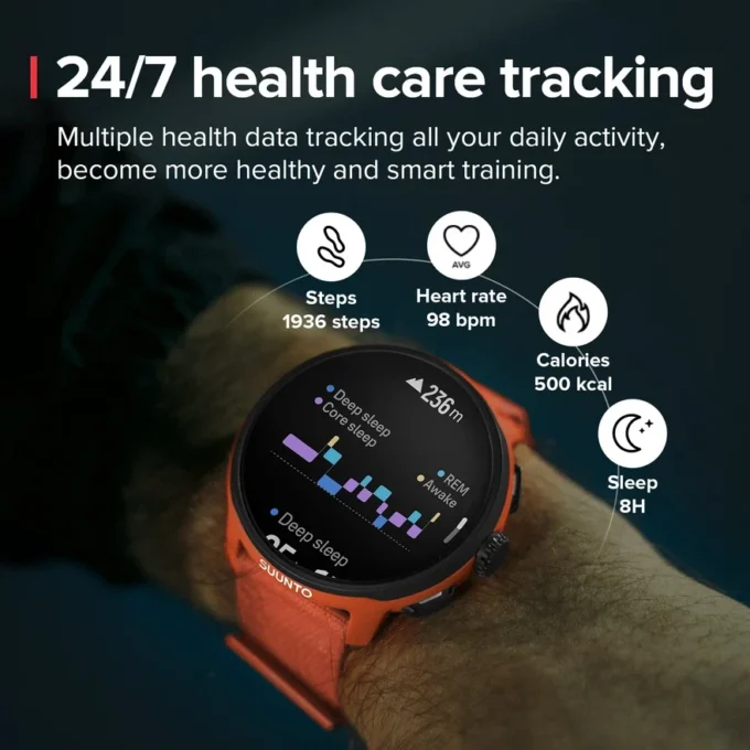Suunto Run orange corail