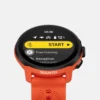 Suunto Run orange corail avec bracelet en silicone