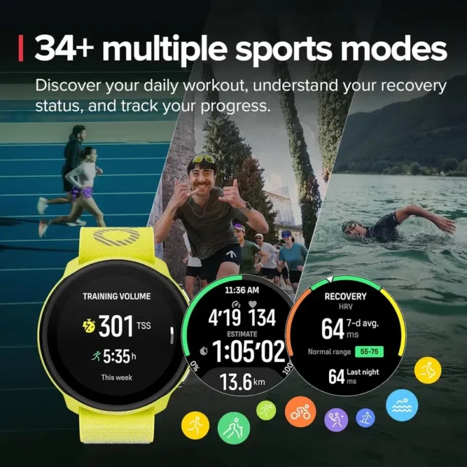 Suunto Run vert citron